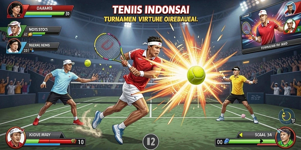 Screenshot menunjukan karakter utama dalam aksi petualangan.