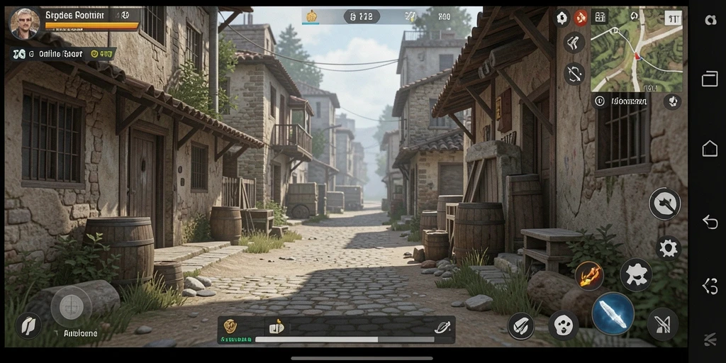 Tangkapan layar dengan aksi seru dalam pertempuran.