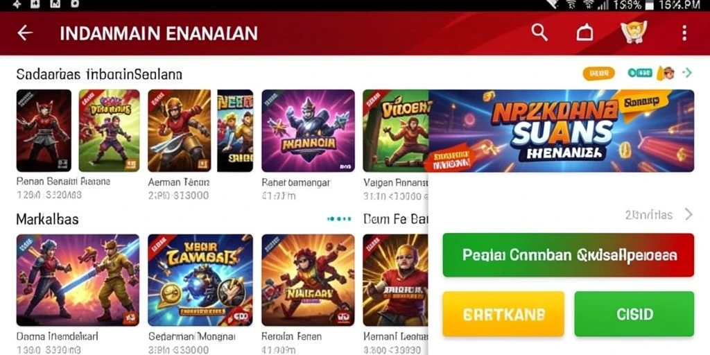 Tampilan menu awal yang menarik dan mudah digunakan.