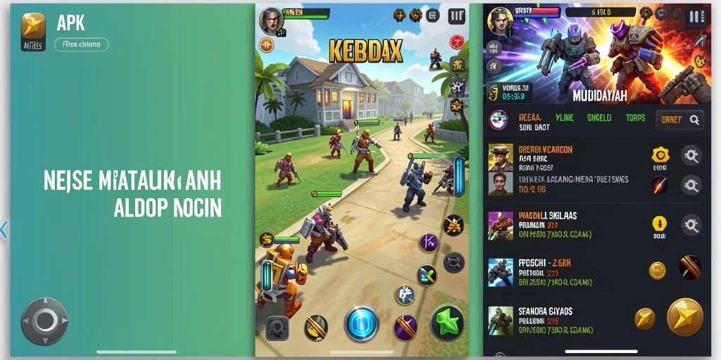Screenshot menunjukkan antarmuka utama yang menarik.