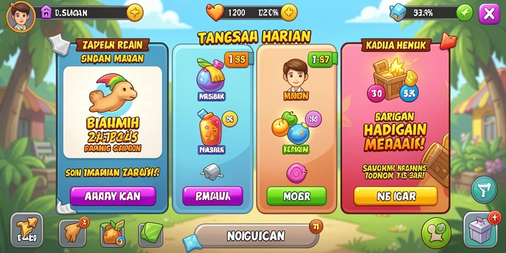 Momen seru saat bermain dengan teman-teman.