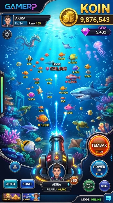 Galeri pratinjau visual gamerp build APK resmi terbaru